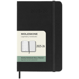 Kalender 18M WeekNote Hard Cover Pocket Black in der Gruppe Papier & Blöcke / Kalender und Terminkalender / 18 Monate Tageskalender bei Pen Store (135590)
