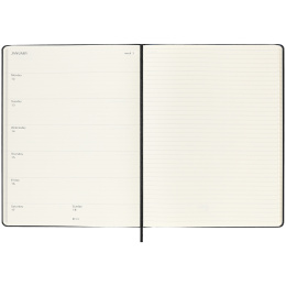 Kalender 18M WeekNote Hard Cover XL Black in der Gruppe Papier & Blöcke / Kalender und Terminkalender / 18 Monate Tageskalender bei Pen Store (135592)