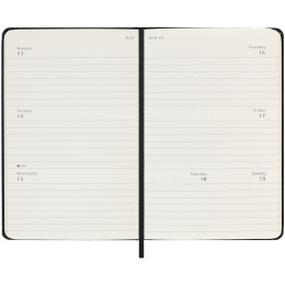 Kalender 18M Weekly Hard Cover Horisontell Pocket Black in der Gruppe Papier & Blöcke / Kalender und Terminkalender / 18 Monate Tageskalender bei Pen Store (135593)
