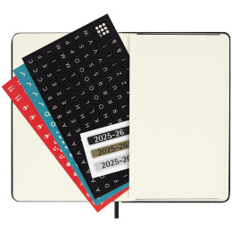 Kalender 18M Weekly Hard Cover Horisontell Pocket Black in der Gruppe Papier & Blöcke / Kalender und Terminkalender / 18 Monate Tageskalender bei Pen Store (135593)