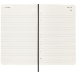 Kalender 18M Daily Soft Cover Large Black in der Gruppe Papier & Blöcke / Kalender und Terminkalender / 18 Monate Tageskalender bei Pen Store (135595)