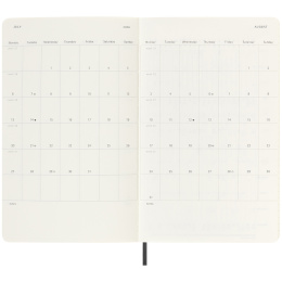 Kalender 18M Daily Soft Cover Large Black in der Gruppe Papier & Blöcke / Kalender und Terminkalender / 18 Monate Tageskalender bei Pen Store (135595)