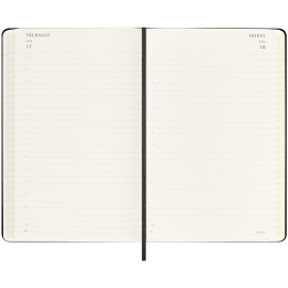 Kalender 18M Daily Hard Cover Large Black in der Gruppe Papier & Blöcke / Kalender und Terminkalender / 18 Monate Tageskalender bei Pen Store (135596)