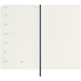 Kalender 18M WeekNote Hard Cover Large Sapphire Blue in der Gruppe Papier & Blöcke / Kalender und Terminkalender / 18 Monate Tageskalender bei Pen Store (135597)