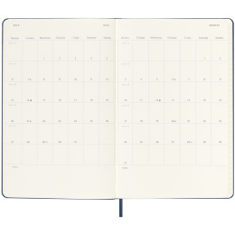 Kalender 18M WeekNote Hard Cover Large Sapphire Blue in der Gruppe Papier & Blöcke / Kalender und Terminkalender / 18 Monate Tageskalender bei Pen Store (135597)