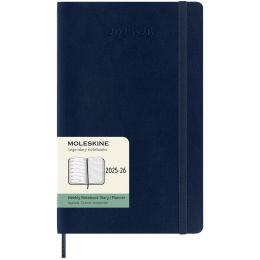 Kalender 18M WeekNote Soft Cover Large Sapphire Blue in der Gruppe Papier & Blöcke / Kalender und Terminkalender / 18 Monate Tageskalender bei Pen Store (135599)