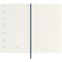Kalender 18M WeekNote Soft Cover Large Sapphire Blue in der Gruppe Papier & Blöcke / Kalender und Terminkalender / 18 Monate Tageskalender bei Pen Store (135599)
