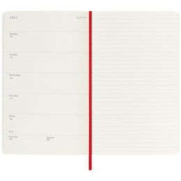 Kalender 18M WeekNote Soft Cover Large Red in der Gruppe Papier & Blöcke / Kalender und Terminkalender / 18 Monate Tageskalender bei Pen Store (135600)