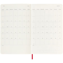 Kalender 18M WeekNote Soft Cover Large Red in der Gruppe Papier & Blöcke / Kalender und Terminkalender / 18 Monate Tageskalender bei Pen Store (135600)