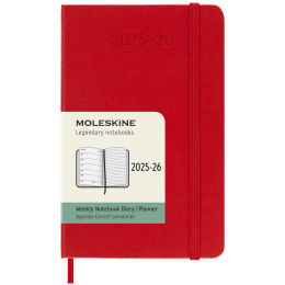 Kalender 18M WeekNote Hard Cover Pocket Red in der Gruppe Papier & Blöcke / Kalender und Terminkalender / 18 Monate Tageskalender bei Pen Store (135601)