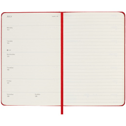 Kalender 18M WeekNote Hard Cover Pocket Red in der Gruppe Papier & Blöcke / Kalender und Terminkalender / 18 Monate Tageskalender bei Pen Store (135601)