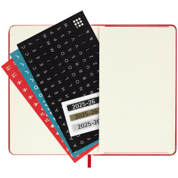 Kalender 18M WeekNote Hard Cover Pocket Red in der Gruppe Papier & Blöcke / Kalender und Terminkalender / 18 Monate Tageskalender bei Pen Store (135601)