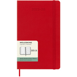 Kalender 18M WeekNote Hard Cover Large Red in der Gruppe Papier & Blöcke / Kalender und Terminkalender / 18 Monate Tageskalender bei Pen Store (135602)