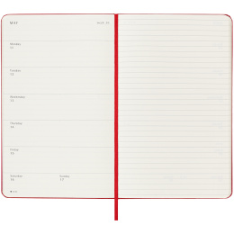 Kalender 18M WeekNote Hard Cover Large Red in der Gruppe Papier & Blöcke / Kalender und Terminkalender / 18 Monate Tageskalender bei Pen Store (135602)
