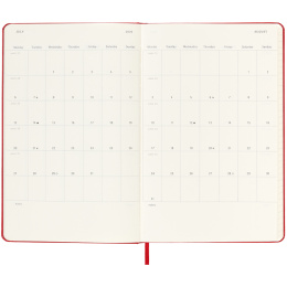 Kalender 18M WeekNote Hard Cover Large Red in der Gruppe Papier & Blöcke / Kalender und Terminkalender / 18 Monate Tageskalender bei Pen Store (135602)