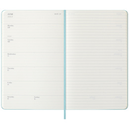 Kalender 18M WeekNote Hard Cover Large Aquamarine in der Gruppe Papier & Blöcke / Kalender und Terminkalender / 18 Monate Tageskalender bei Pen Store (135604)