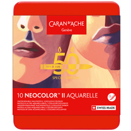Neocolor II Aquarelle 50 Years Portrait 10er-Set in der Gruppe Künstlerbedarf / Künstlerfarben / Pastell / Wachspastelle bei Pen Store (135629)