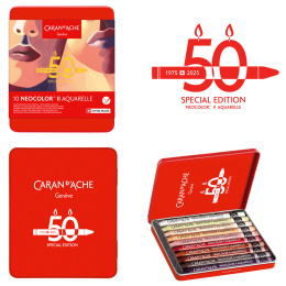 Neocolor II Aquarelle 50 Years Portrait 10er-Set in der Gruppe Künstlerbedarf / Künstlerfarben / Pastell / Wachspastelle bei Pen Store (135629)