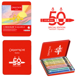 Neocolor II Aquarelle 50 Years Pastel 10er-Set in der Gruppe Künstlerbedarf / Künstlerfarben / Pastell / Wachspastelle bei Pen Store (135631)