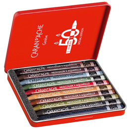 Neocolor II Aquarelle 50 Years Dark 10er-Set in der Gruppe Künstlerbedarf / Künstlerfarben / Pastell / Wachspastelle bei Pen Store (135632)