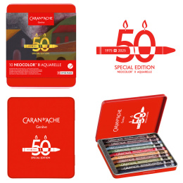Neocolor II Aquarelle 50 Years Dark 10er-Set in der Gruppe Künstlerbedarf / Künstlerfarben / Pastell / Wachspastelle bei Pen Store (135632)
