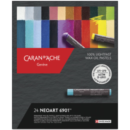 Neoart Wachs- und Ölpastell 24er-Set in der Gruppe Künstlerbedarf / Buntstifte und Bleistifte / Pastellkreiden bei Pen Store (135635)