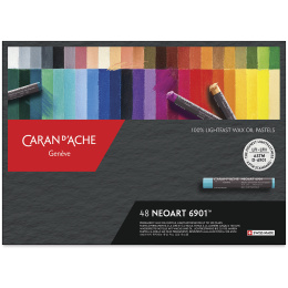 Neoart Wachs- und Ölpastell 48er-Set in der Gruppe Künstlerbedarf / Buntstifte und Bleistifte / Pastellkreiden bei Pen Store (135636)