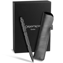Ecridor Black Lines Set Kugelschreiber und Lederetui in der Gruppe Stifte / Fine Writing / Kugelschreiber bei Pen Store (135641)