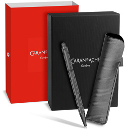 Ecridor Black Lines Set Kugelschreiber und Lederetui in der Gruppe Stifte / Fine Writing / Kugelschreiber bei Pen Store (135641)