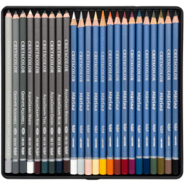 The Aquarino Box Aquarellset 24-teilig in der Gruppe Stifte / Künstlerstifte / Aquarellstifte bei Pen Store (135647)