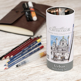 Cretacolor Urban Sketching Set 22-teilig in der Gruppe Stifte / Künstlerstifte / Skizzenstifte bei Pen Store (135649)