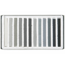 Pastellkreiden Hart Graustufen 12er-Set in der Gruppe Künstlerbedarf / Buntstifte und Bleistifte / Pastellkreiden bei Pen Store (135650)
