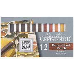 Pastellkreiden Hart Braun/Rot 12er-Set in der Gruppe Künstlerbedarf / Buntstifte und Bleistifte / Pastellkreiden bei Pen Store (135651)