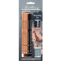 Skizzen-Set 7 Teile in der Gruppe Künstlerbedarf / Buntstifte und Bleistifte / Kohlestifte und Zeichenkohle bei Pen Store (135652)