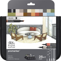 Promarker Interiors Wallet 25er-Set in der Gruppe Stifte / Künstlerstifte / Marker bei Pen Store (135656)