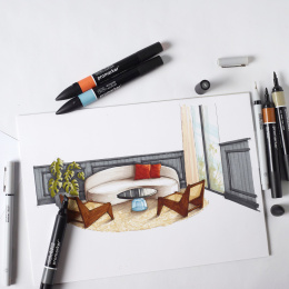 Promarker Interiors Wallet 25er-Set in der Gruppe Stifte / Künstlerstifte / Marker bei Pen Store (135656)