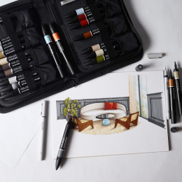 Promarker Interiors Wallet 25er-Set in der Gruppe Stifte / Künstlerstifte / Marker bei Pen Store (135656)