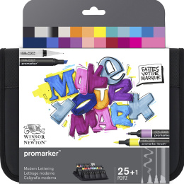 Promarker Modern Lettering Wallet 25er-Set in der Gruppe Stifte / Künstlerstifte / Marker bei Pen Store (135657)