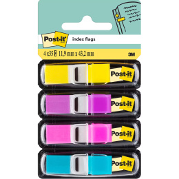 Post-it Indexreiter 11,9 x 43,1 mm 4 Farben Set 2 in der Gruppe Papier & Blöcke / Schreiben und Notizen / Post-it und Notizblöcke bei Pen Store (135698)