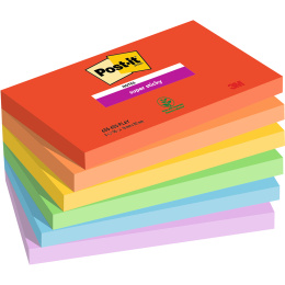Post-it Super Sticky 76x127 Farbmix Playful 6er-Pack in der Gruppe Papier & Blöcke / Schreiben und Notizen / Post-it und Notizblöcke bei Pen Store (135720)