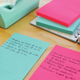 Post-it Super Sticky 101 x 152 mm Farbmix liniert 3er-Pack in der Gruppe Papier & Blöcke / Schreiben und Notizen / Post-it und Notizblöcke bei Pen Store (135726)