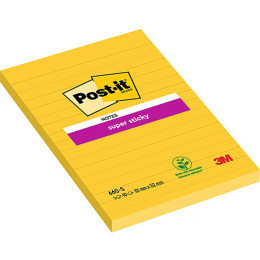 Post-It Super Sticky 102x152 Gelb liniert in der Gruppe Papier & Blöcke / Schreiben und Notizen / Post-it und Notizblöcke bei Pen Store (135727)