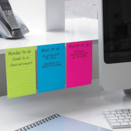 Post-It Super Sticky 102x152 Gelb liniert in der Gruppe Papier & Blöcke / Schreiben und Notizen / Post-it und Notizblöcke bei Pen Store (135727)