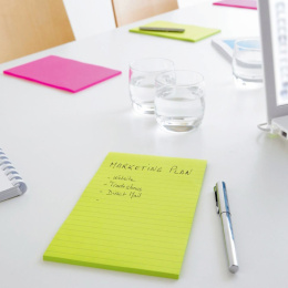 Post-It Super Sticky 102x152 Gelb liniert in der Gruppe Papier & Blöcke / Schreiben und Notizen / Post-it und Notizblöcke bei Pen Store (135727)