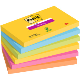 Post-it Super Sticky 76x127 Farbmix Carnival 6er-Pack in der Gruppe Papier & Blöcke / Schreiben und Notizen / Post-it und Notizblöcke bei Pen Store (135731)