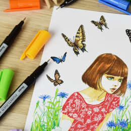 Pointliner Colour Blue in der Gruppe Stifte / Künstlerstifte / Filzstifte bei Pen Store (135770)