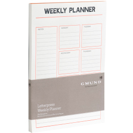 Letterpress Weekly Planner in der Gruppe Papier & Blöcke / Schreiben und Notizen / Post-it und Notizblöcke bei Pen Store (135794)