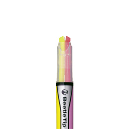 Textmarker zweifarbig Gelb/Rosa in der Gruppe Stifte / Etikettierung und Büro / Textmarker bei Pen Store (135810)