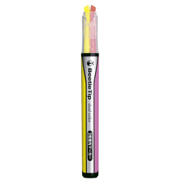 Textmarker zweifarbig Gelb/Rosa in der Gruppe Stifte / Etikettierung und Büro / Textmarker bei Pen Store (135810)