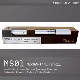 Druckbleistift MS01 0,5 mm Silber in der Gruppe Stifte / Schreiben / Druckbleistift bei Pen Store (135822)